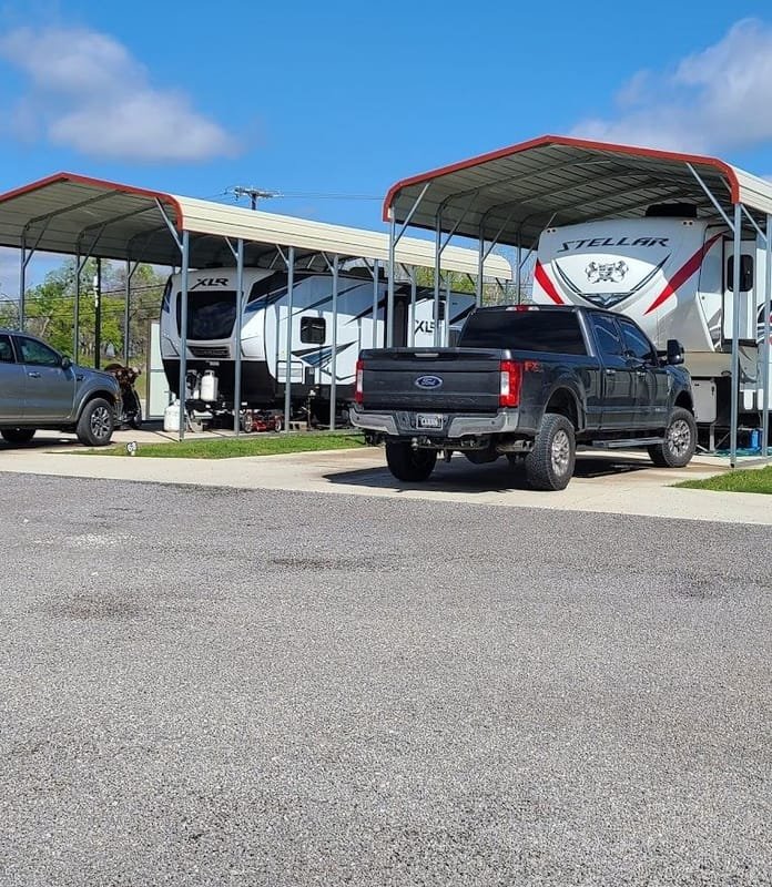 Concrete and Covered Concrete Sites at Eagle Resorts RV Park
